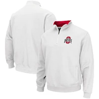 Colosseum White pour homme Ohio State Buckeyes Tortugas Team Logo Quarter-Zip Jacket