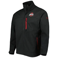 Men's Columbia Black Ohio State Buckeyes Ascender II Full-Zip Jacket