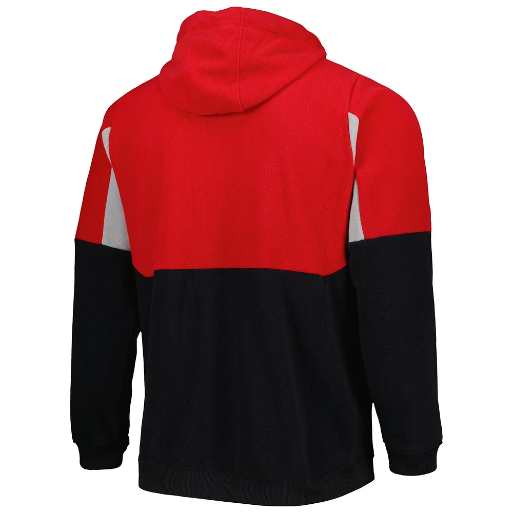 Men's Columbia Black Ohio State Buckeyes Lodge Quarter-Zip Hoodie