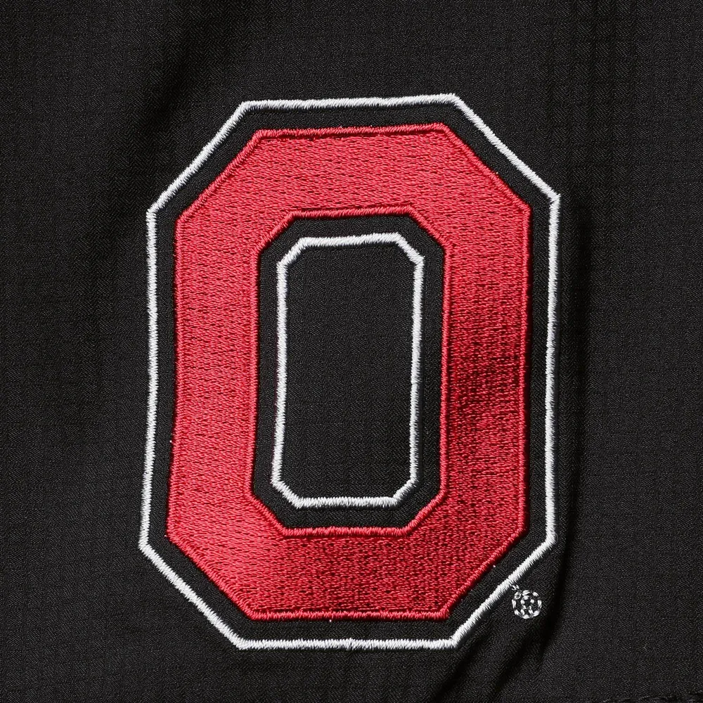 Men's Columbia Black Ohio State Buckeyes Tamiami Omni-Shade Button-Down Shirt