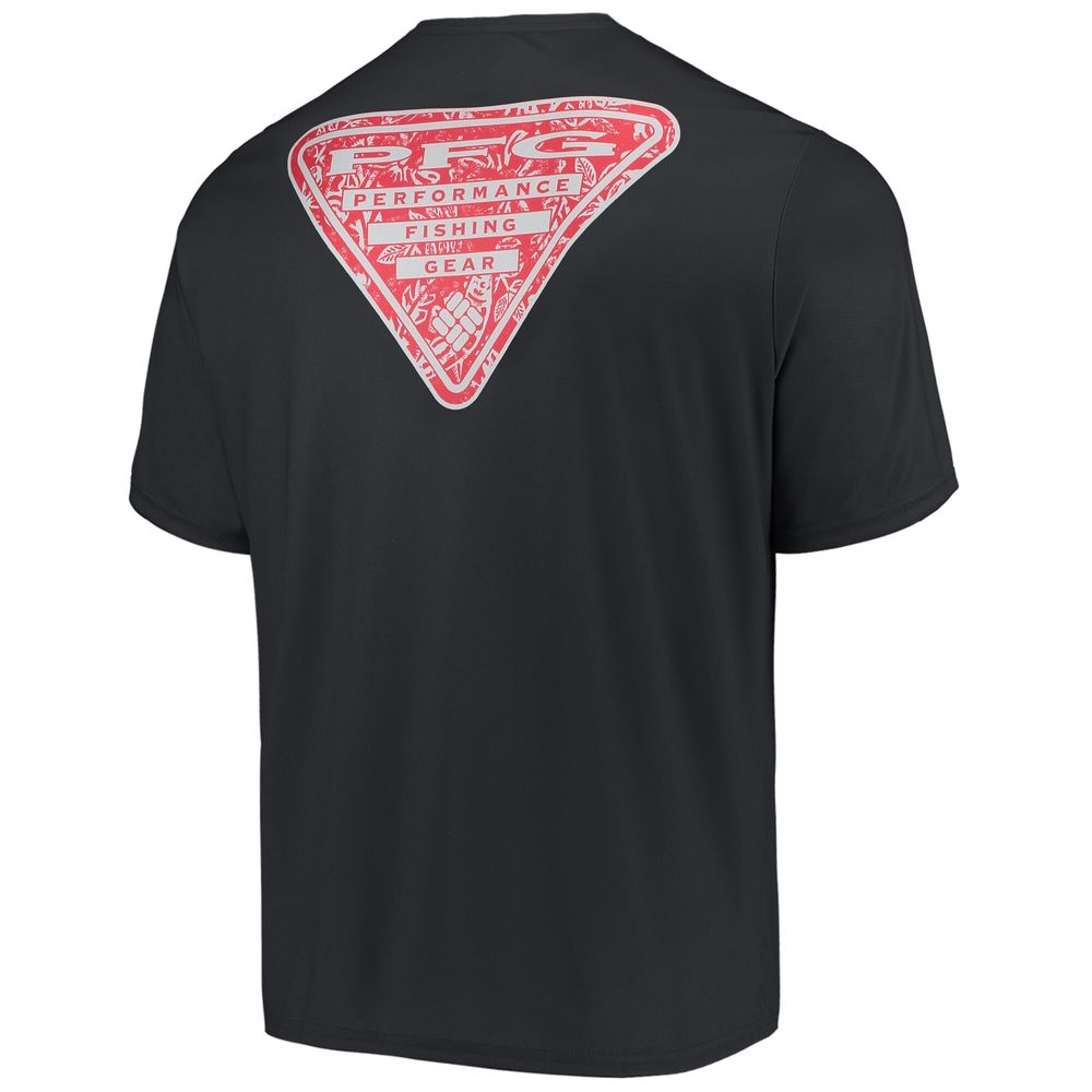 Men's Columbia Black Ohio State Buckeyes Terminal Tackle Omni-Shade T-Shirt