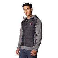 Veste à capuche hybride entièrement zippée Columbia Out-Shield pour homme, anthracite/gris Ohio State Buckeyes