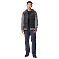 Veste à capuche hybride entièrement zippée Columbia Out-Shield pour homme, anthracite/gris Ohio State Buckeyes