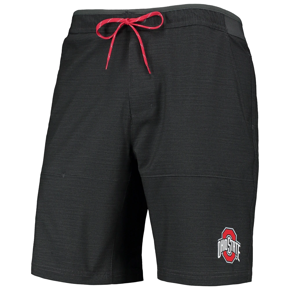 Men's Columbia Charcoal Ohio State Buckeyes Twisted Creek Omni-Shield Shorts