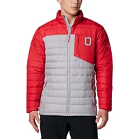 Men's Columbia  Gray Ohio State Buckeyes Double Blitz Omni-Heat Infinity Insulated Full-Zip Jacket