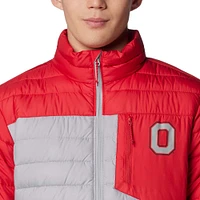 Men's Columbia  Gray Ohio State Buckeyes Double Blitz Omni-Heat Infinity Insulated Full-Zip Jacket