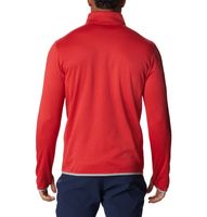 Men's Columbia Scarlet Ohio State Buckeyes Park View Omni-Wick Half-Zip Top