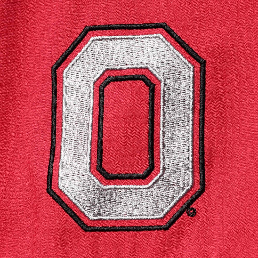 Men's Columbia Scarlet Ohio State Buckeyes Tamiami Omni-Shade Button-Down Shirt