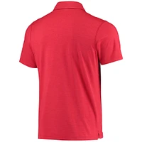 Men's Columbia Scarlet Ohio State Buckeyes Tech Trail Omni-Shade Polo