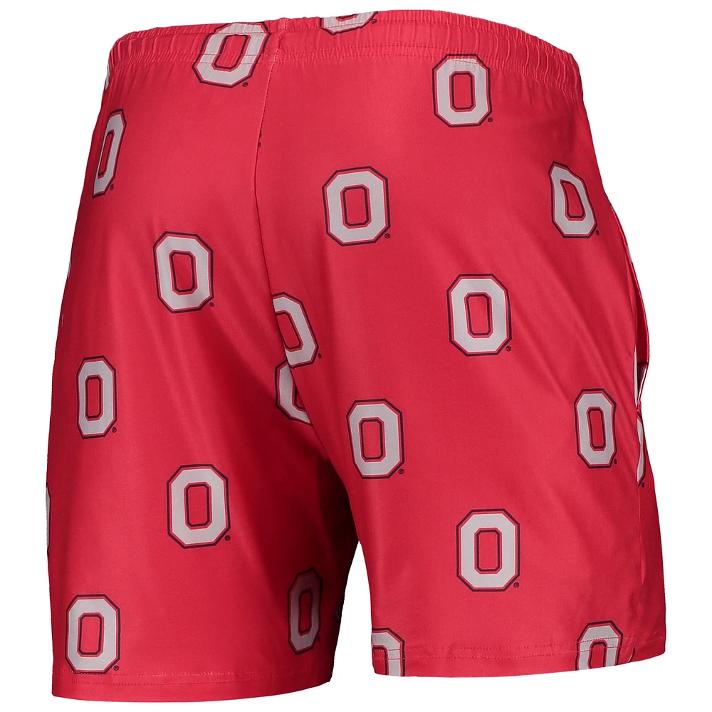 Concepts Sport Scarlet Ohio State Buckeyes Flagship Allover Print Jam Short