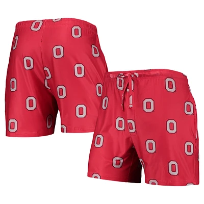 Concepts Sport Scarlet Ohio State Buckeyes Flagship Allover Print Jam Short