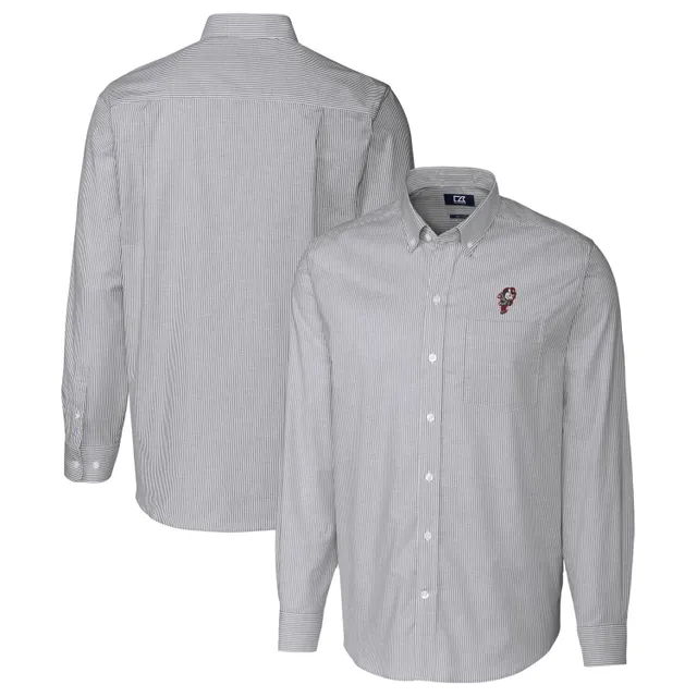 Lids Boston Red Sox Cutter & Buck Women's Americana Logo Oxford Stretch Long  Sleeve Button-Up Shirt - Light Blue