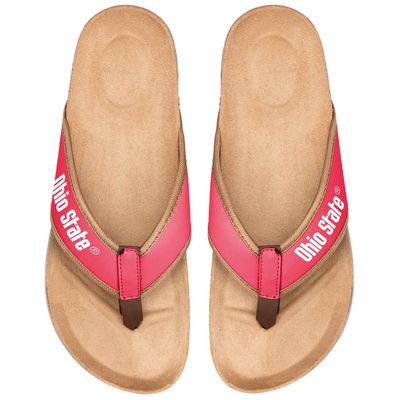 Men's FOCO Ohio State Buckeyes Cork Flip Flops