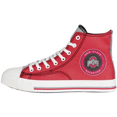 Men's FOCO Ohio State Buckeyes High Top Canvas Sneakers