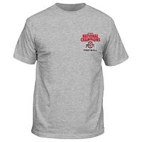 Men's Heather Gray Ohio State Buckeyes College Football Playoff 2024 National Champions Stadium T-Shirt