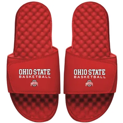 Ohio State Buckeyes ISlide Basketball Wordmark Slide Sandals - Scarlet