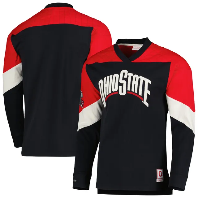 Men's Mitchell & Ness Eddie George Scarlet Ohio State Buckeyes