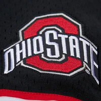 Men's Mitchell & Ness Black Ohio State Buckeyes On The Clock Full-Button Fashion Jersey