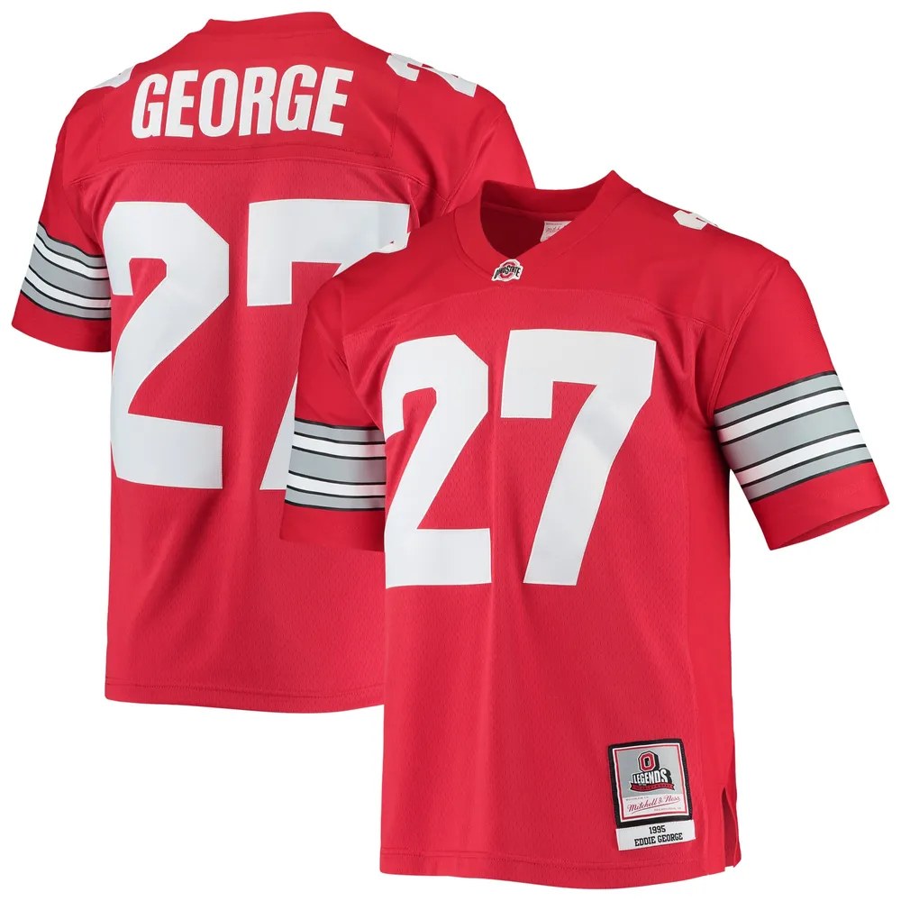 Eddie George Tennessee Titans Jersey Mitchell & Ness NFL Navy Throwback  Jersey