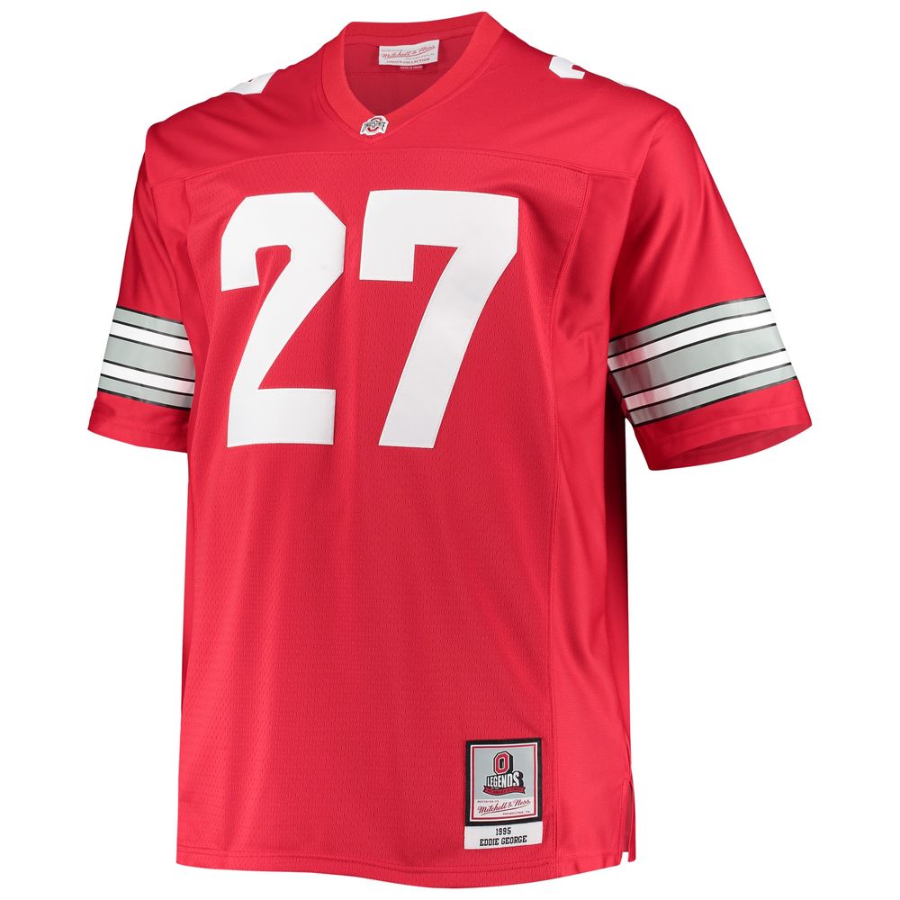 Men's Mitchell & Ness Eddie George Scarlet Ohio State Buckeyes Big Tall Legacy Alumni Jersey