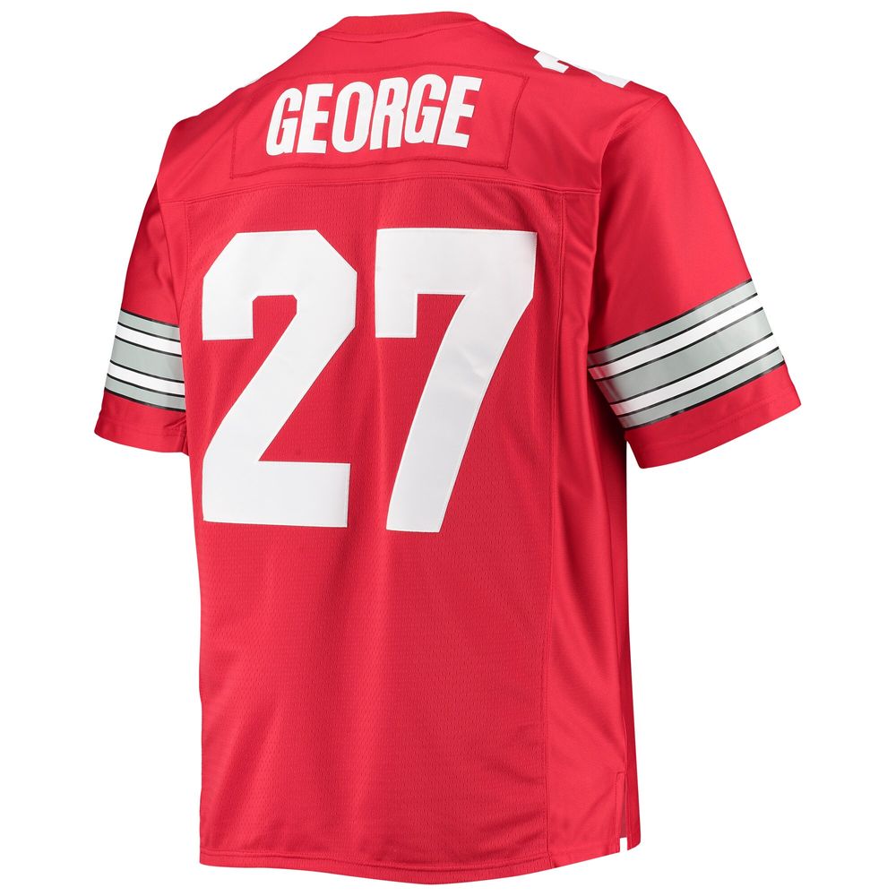 Men's Mitchell & Ness Eddie George Scarlet Ohio State Buckeyes Big Tall Legacy Alumni Jersey