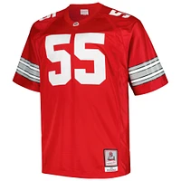 Maillot Mitchell & Ness Nick Mangold Scarlet Ohio State Buckeyes Big Tall Legacy pour hommes