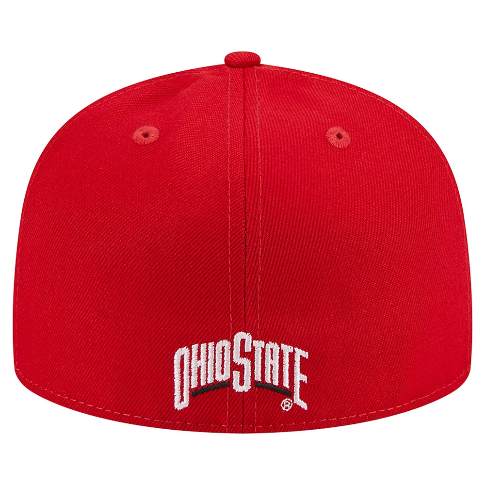 Casquette ajustée 59FIFTY des Ohio State Buckeyes de New Era pour homme