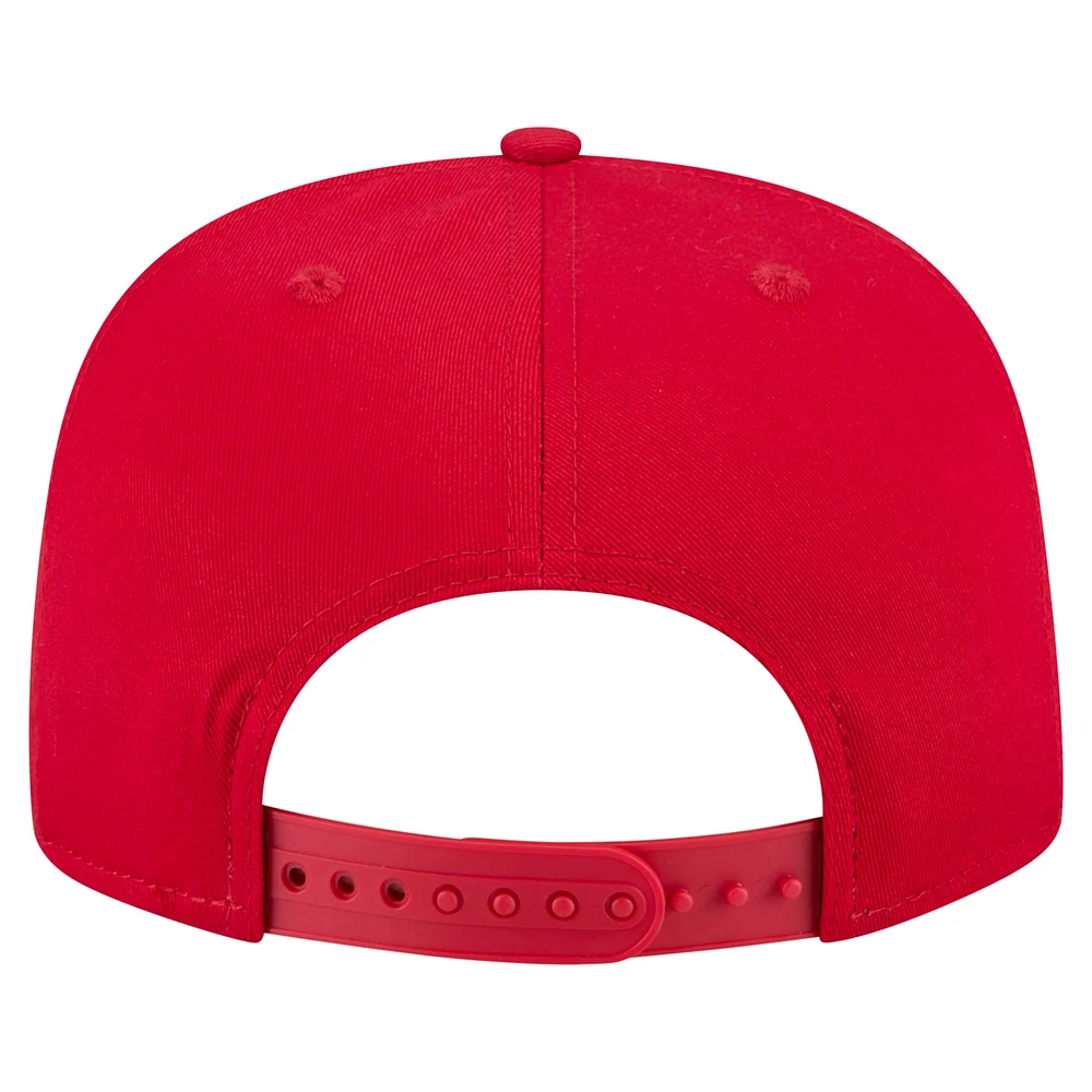 Men's New Era Scarlet Ohio State Buckeyes Adventure Team Text Golfer Snapback Hat