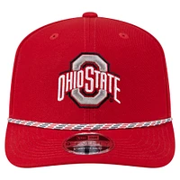 Men's New Era Scarlet Ohio State Buckeyes Game Day Multi-Rope 9SEVENTY Stretch-Snap Hat