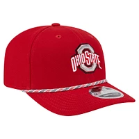 Men's New Era Scarlet Ohio State Buckeyes Game Day Multi-Rope 9SEVENTY Stretch-Snap Hat
