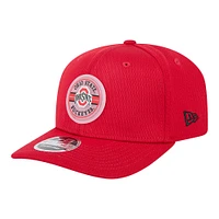 Men's New Era Scarlet Ohio State Buckeyes Patched 9SEVENTY Stretch-Snap Adjustable Hat