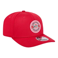 Casquette ajustable extensible à boutons-pression 9SEVENTY New Era Scarlet Ohio State Buckeyes pour homme