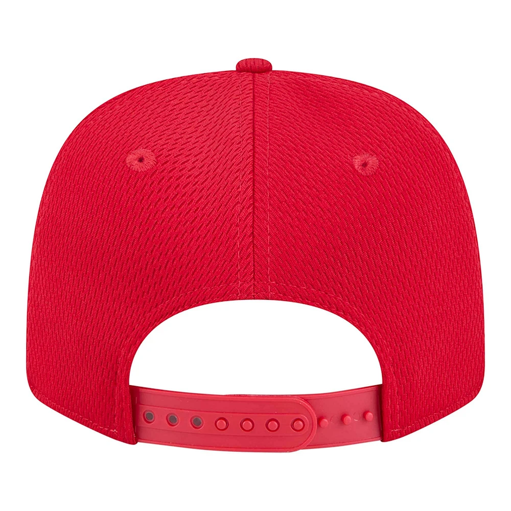 Casquette ajustable extensible à boutons-pression 9SEVENTY New Era Scarlet Ohio State Buckeyes pour homme