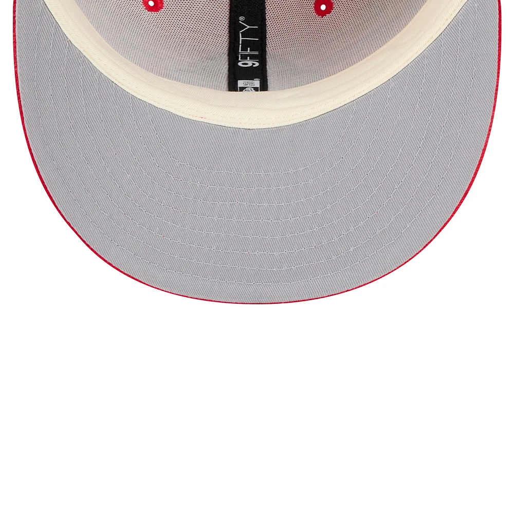 Casquette à visière plate à carreaux 9FIFTY des Ohio State Buckeyes de New Era pour homme