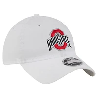 Casquette ajustable New Era blanche Ohio State Buckeyes Active Ripstop 9TWENTY pour homme