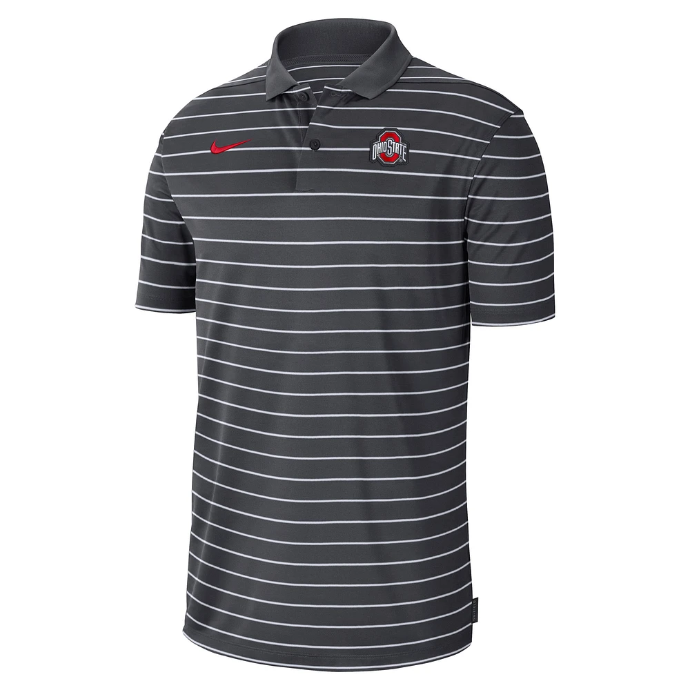 Men's Nike Anthracite Ohio State Buckeyes 2022 Early Season Coaches Performance Polo