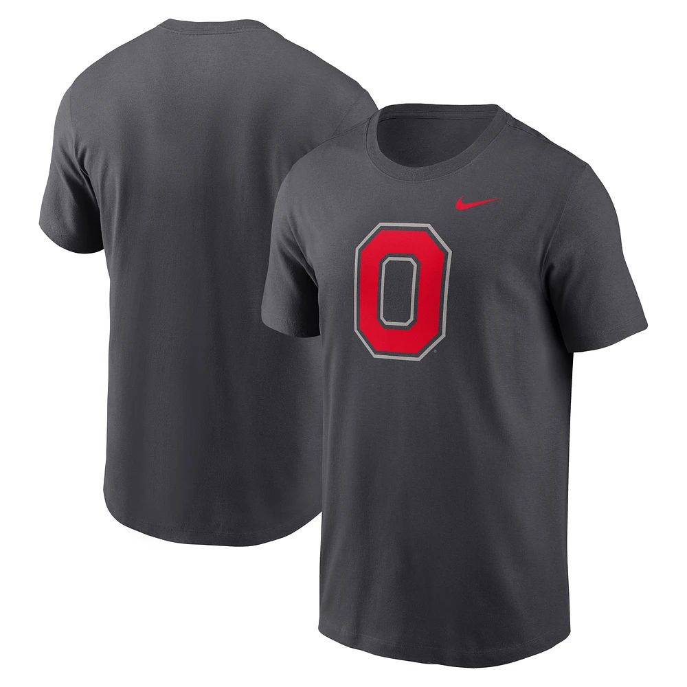 Men's Nike Anthracite Ohio State Buckeyes Primetime Alternate Logo T-Shirt