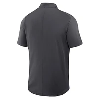 Men's Nike Anthracite Ohio State Buckeyes Primetime Victory Primary Logo Performance Polo