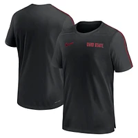 Men's Nike Black Ohio State Buckeyes 2024 Sideline Coach Performance Top