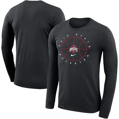 Ohio State Buckeyes Nike Basketball Icon Legend Performance Long Sleeve T-Shirt