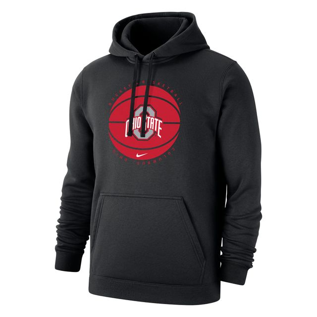 Sweat à capuche de basket-ball Nike Ohio State Buckeyes noir pour homme