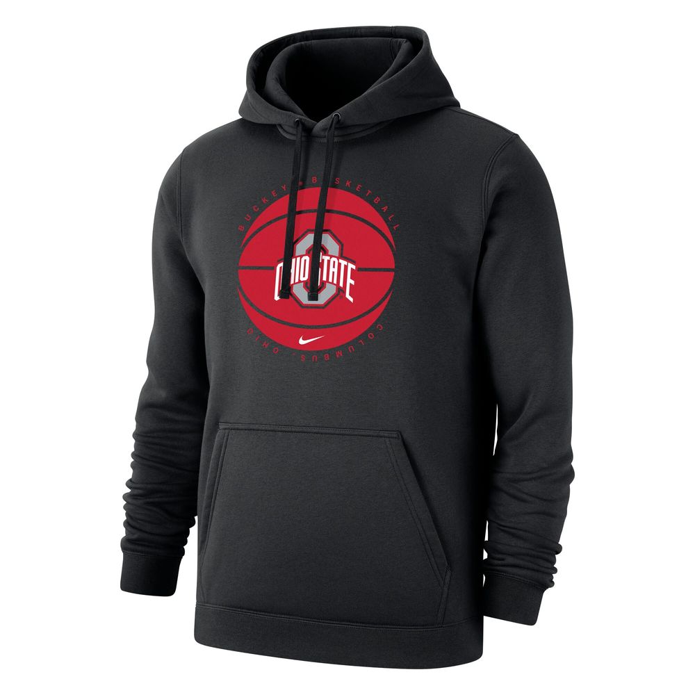 Men's Nike Black Ohio State Buckeyes Basketball Pullover Hoodie