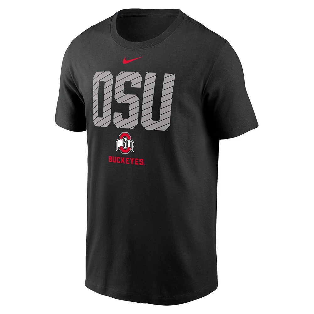 Men's Nike Black Ohio State Buckeyes Campus Endzone T-Shirt