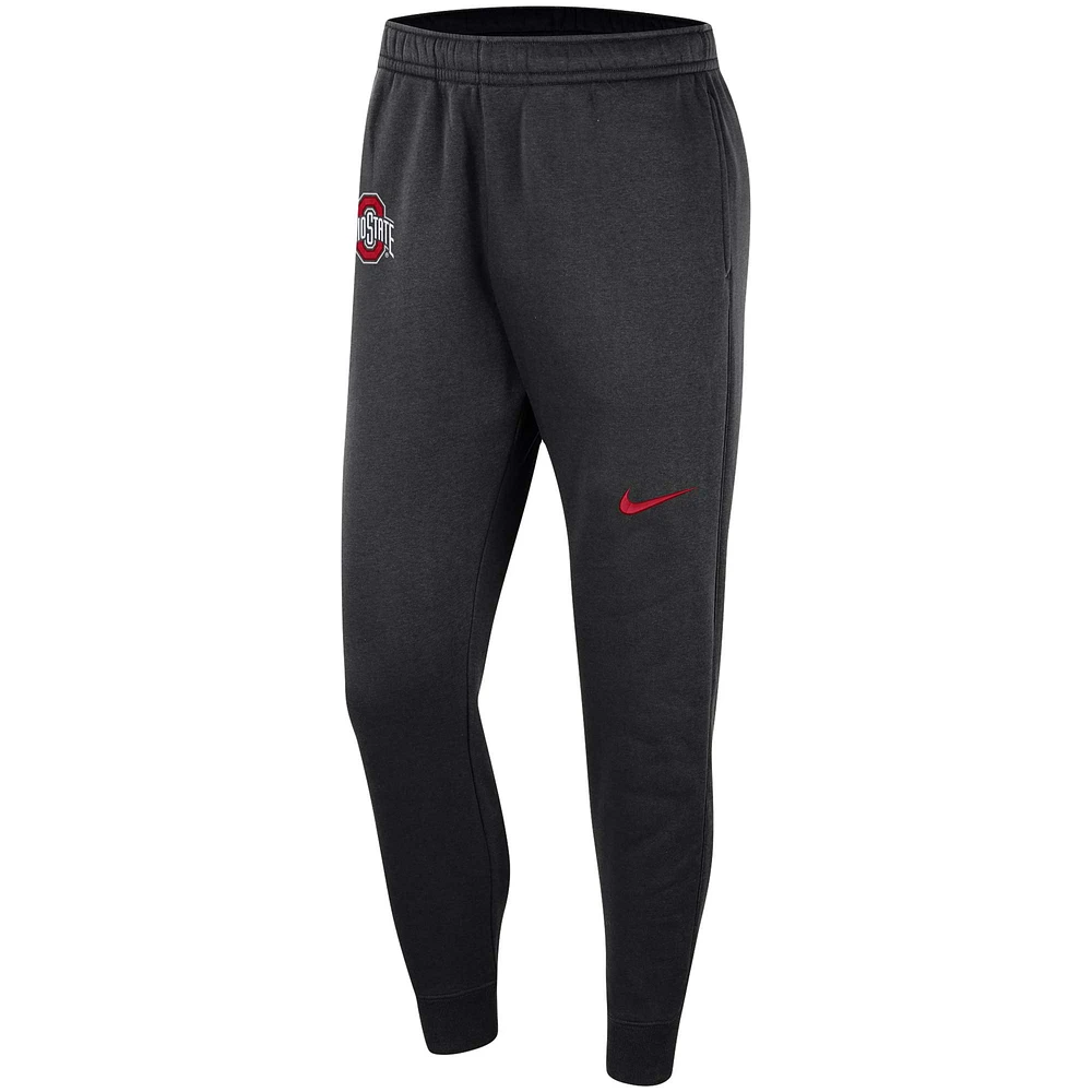 Men's Nike Black Ohio State Buckeyes Club Fleece Pants