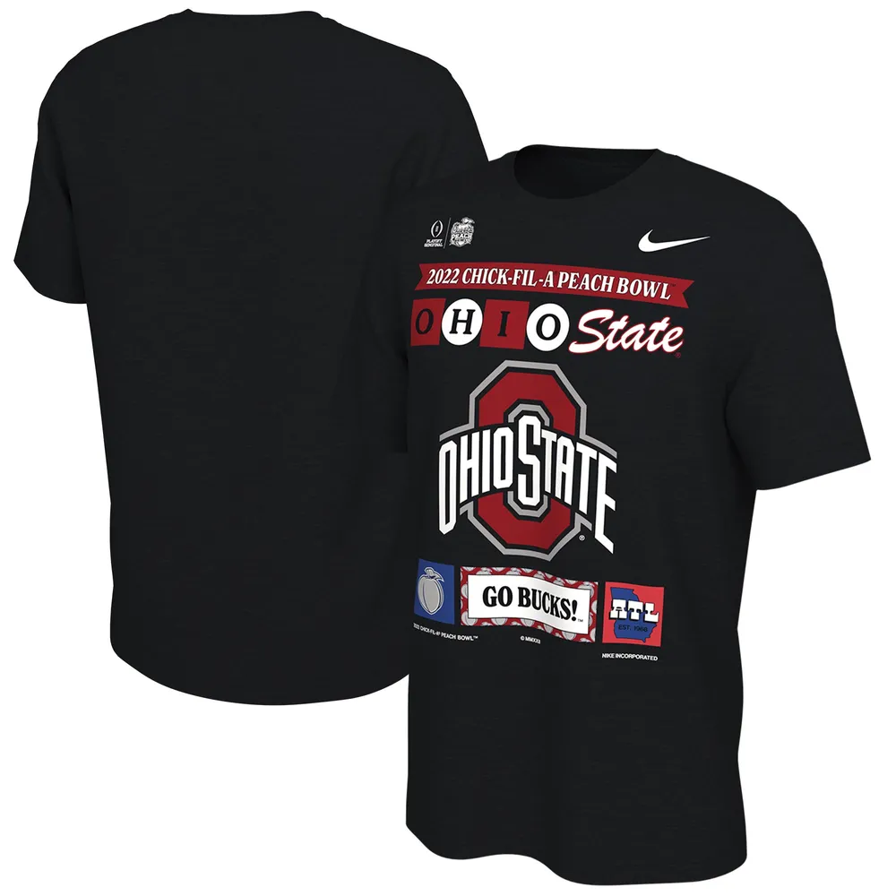Microcomputer Leninisme Onhandig Lids Ohio State Buckeyes Nike College Football Playoff 2022 Peach Bowl  Illustrated T-Shirt - Black | Brazos Mall