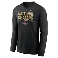 Men's Nike Black Ohio State Buckeyes College Football Playoff 2024 National Champions Locker Room Long Sleeve T-Shirt