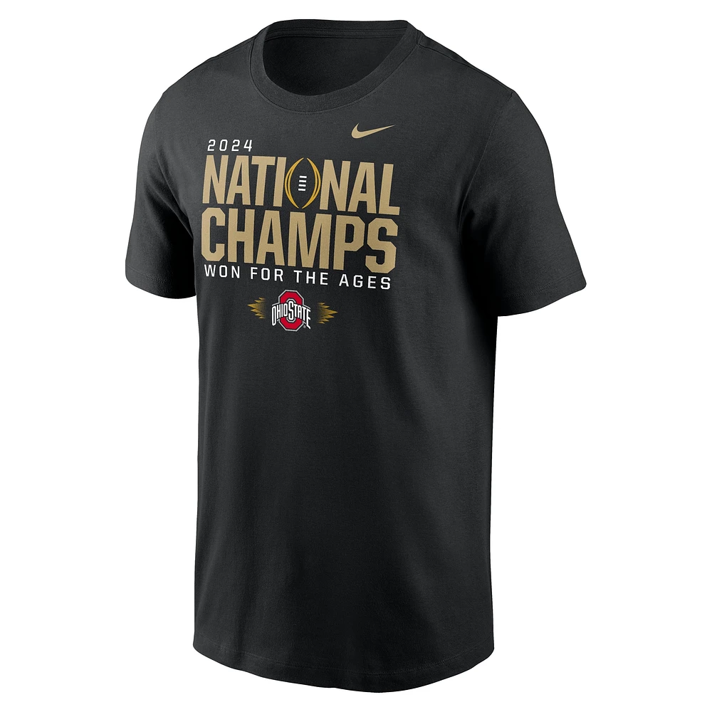 Men's Nike Black Ohio State Buckeyes College Football Playoff 2024 National Champions Locker Room T-Shirt