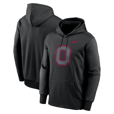 Men's Nike Black Ohio State Buckeyes Color Pop Performance Fleece Pullover Hoodie