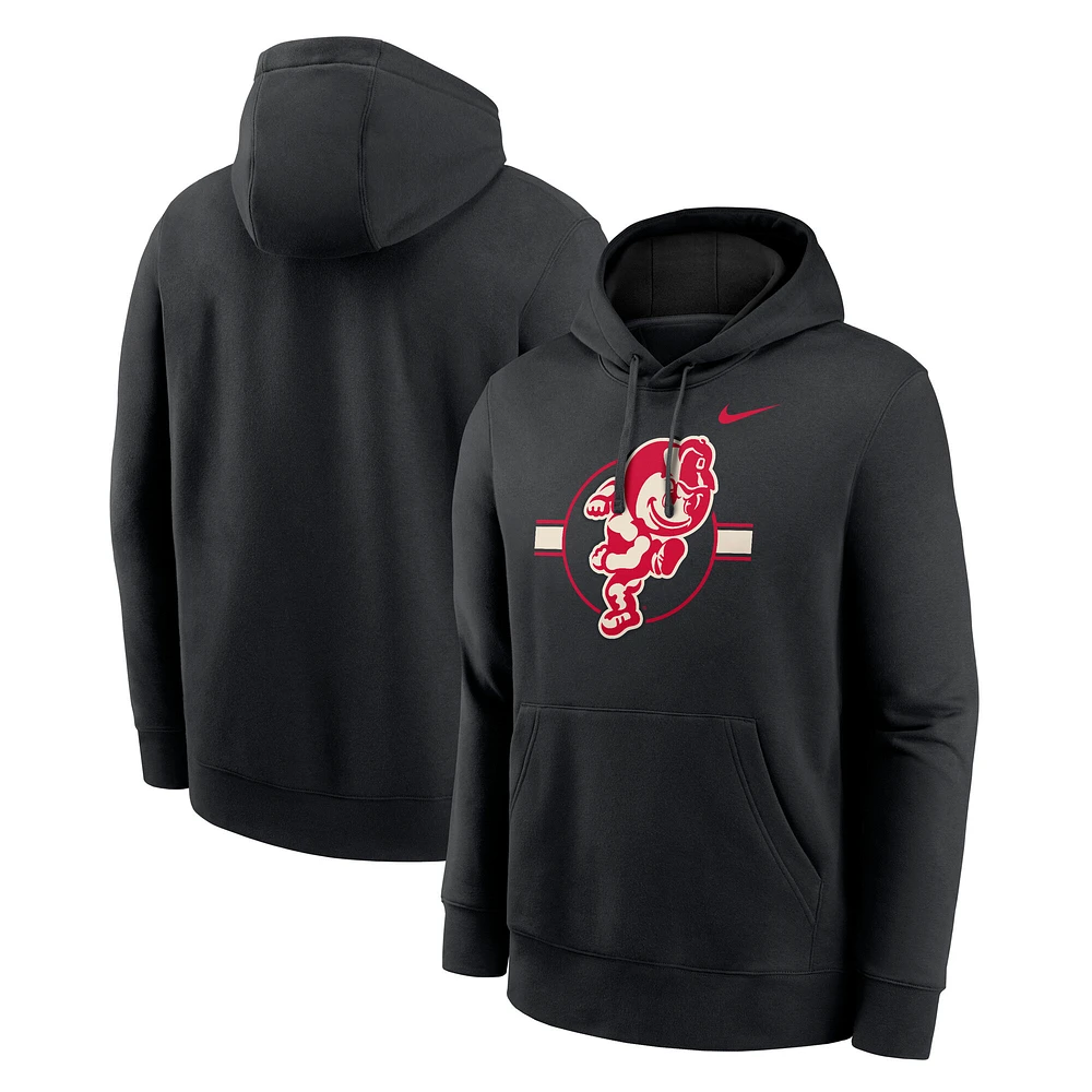 Sweat à capuche en molleton noir Nike Ohio State Buckeyes Hockey Club pour homme