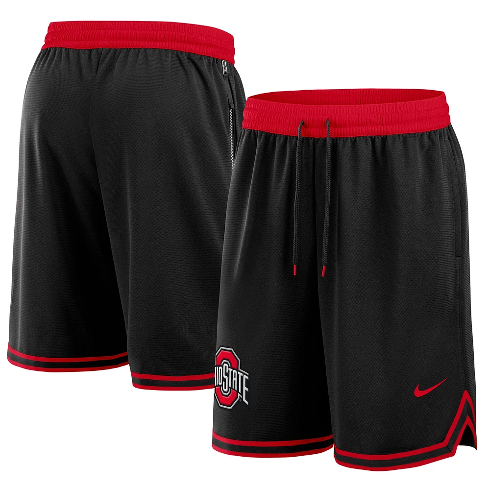 Short de basket-ball Nike Ohio State Buckeyes Performance pour homme, noir